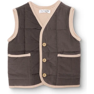 Hellobaby Erkek Bebek Woodland 1 Yelek Fitilli Kadife Dokuma V Yaka Atlet Kol