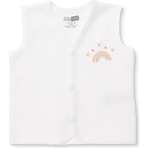 Hellobaby Kız Bebek Kapitone Yelek Kapitone Örme Bisiklet Yaka Atlet Kol