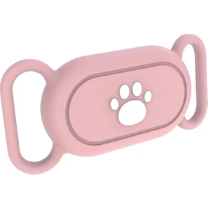 Caseonn Samsung Galaxy Smarttag 2 Kılıf Evcil Hayvan İçin Boyun Tasma Aparatı Pembe