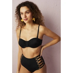 Siyah Basic Pop Ekstra Dolgulu Push-Up Bikini Üstü