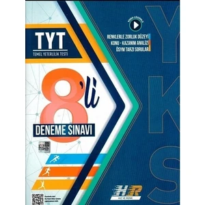Hız ve Renk Yayınları TYT 8'li Deneme Sınavı Seti – Üniversite Sınavına Hazırlık, 17-18 Yaş Lise Öğrencilerine Özel 2026