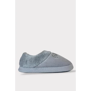 Erkek Hafif Kaydırmaz Taban Ev  Ayakkabısı Panduf Gri