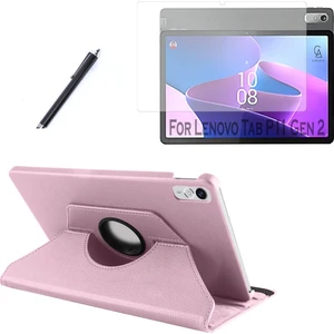 Lenovo Tab P11 2.nesil 11.5 Inç TB-350FU Kılıf Dönebilen Standlı Tablet Kılıfı + Ekran Koruyucu + Kalem