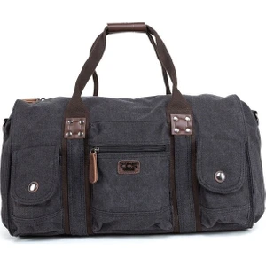 Necati Çanta Her An Her Yerde Şıklık ve Fonksiyon Kanvas Kumaş Seyahat, Günlük ve Spor Için Çok Fonksiyonlu Çanta Siyah