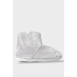 Kışlık Erkek Panduf Ev Botu Gri