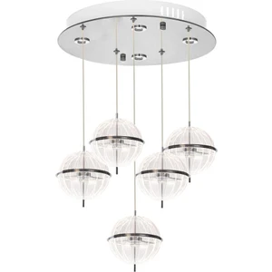Eray Aydınlatma 8265-4+1 5li Krom Sarkıt LED Avize