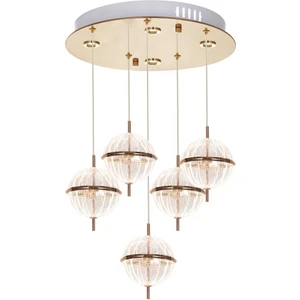 Eray Aydınlatma 8265-4+1 5li Sarkıt Sarı LED Avize