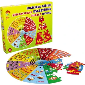 Laço Kids Şirin Hayvanlar İngilizce Eğitici Puzzle