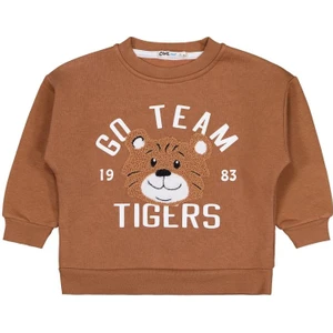 Civil Boys Go Team Tıger Baskılı 2-5 Yaş Sweatshirt
