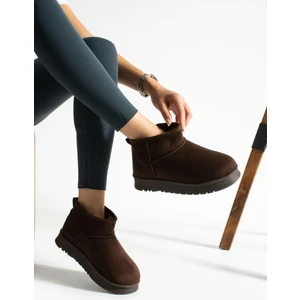 Neon Shoes Kadın Süet Içi Kürklü Yünlü Kalın Tabanlı Kışlık Bilekte Kısa Ug Bot & Bootie