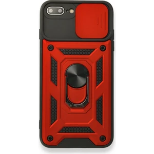 Royal Case iPhone 7 Plus Kılıf Tam Koruma Sağlayan Kamera Sürgülü Sert Silikon Kapak Ryc/pars Yüzüklü