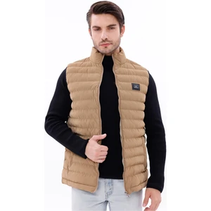Erkek Nova Kumaş Şişme Yelek Hafif Dolgulu Fermuarlı Cepli Su Itici Rahat Kalıp