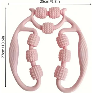 Kas Gevşetici Sıkılaştırıcı Masaj Aleti 9 Tekerlekli Lenf Drenaj Rulosu - Bacak Selülit Azaltıcı