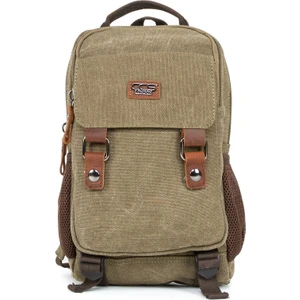 Necati Çanta "minimalizmin Büyüsü: Çok Gözlü Kanvas Mini Sırt Çantası Haki