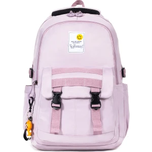 Necati Çanta Okula ve Uzak Diyarlara Hazır: 15,6 Inç Laptop Bölmeli Seyahat Sırt Çantası" Pudra