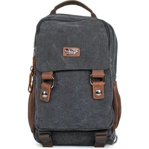 Necati Çanta "minimalizmin Büyüsü: Çok Gözlü Kanvas Mini Sırt Çantası Siyah