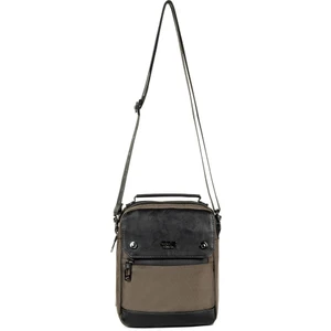 Necati Çanta Kapaklı Çok Gözlü Omuz Askılı El ve Omuz Çantası Küçük Boy Kahve