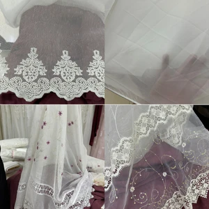 Nakışlı Armürlü Outlet Tül Perde