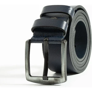 Erkek 4,5 cm %100 Hakiki Deri Kemer - Lacivert