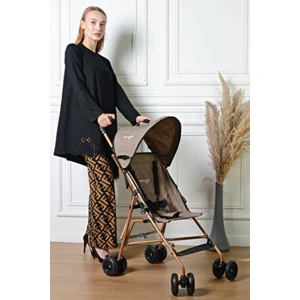  baston bebek arabası gold-kahve