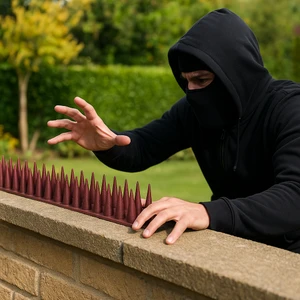 Plastik kuş Kondurmaz Kuş Kedi ve Hayvan Koruma Bariyeri 6 Metre Kahverengi