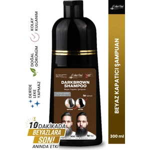 Color One Color One Darkbrown Hair Shampoo Beyaz Kapatıcı Şampuan 300 ml