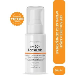 Güneş Kremi SPF50+ 50 ml Tüm Cilt Tipleri için Leke Karşıtı UVA UVB Koruma ve Nemlendirme