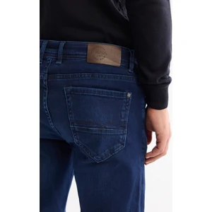 Avva Erkek İndigo Eskitme Yıkama Esnek Berlin Slim Fit Jean Pantolon B003521