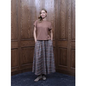 Kadın Ekose Kloş Etek