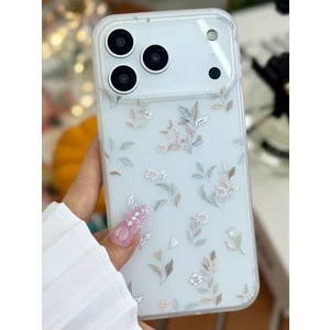 Go Aksesuar Iphone 17 Promax Uyumlu Darbe Önleyici Mat Şeffaf Baskılı Silikon Kılıf