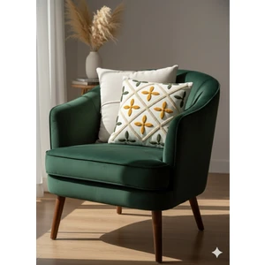 Fugo Concept Dekoratif Kırlent Kılıfı 43×43 cm Punch Işlemeli –