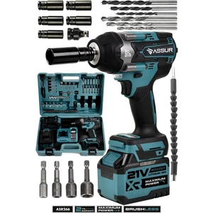 21V Çift Akülü Vidalama Matkap Darbeli Kömürsüz 700NM Somun Sökme Sıkma