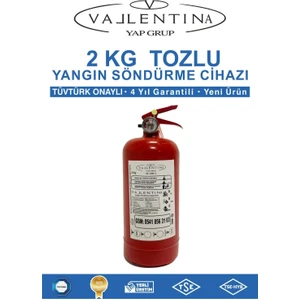 2 kg Yangın Söndürme Cihazı TSE-HYB/CE BELGELİ 4 YIL GARANTİLİ(Tüvtürk Onaylı)