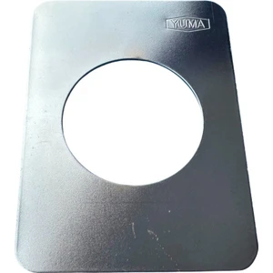 Yuma Parlak Krom Kaplama Çelik Paslanmaz Rozet Aynası Antrasit - Beyaz