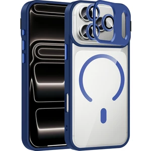 Kip GSM Iphone 17 Pro Max Uyumlu Kılıf Lens Koruma Hediyeli Açılır Standlı Magsafe Şarj Destekli Kapak