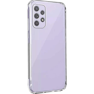 Caseart Samsung Galaxy A52S ile Uyumlu Kapak Kamera Korumalı Şarj Yeri Tıpalı Şeffaf Silikon Kılıf