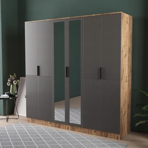 VENÜS 6 KAPAKLI EKO GARDIROP - MDF KAPAK