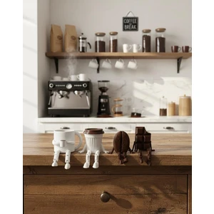 Kahve Köşesi Figürleri-Minayetür Kahve Çekirdeği-Minyatür Çikolata-Minyatür Kahve Bardakları