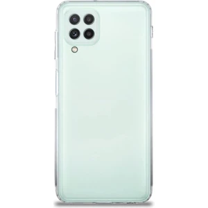 Caseart Samsung Galaxy M22 ile Uyumlu Kapak Kamera Korumalı Şarj Yeri Tıpalı Şeffaf Silikon Kılıf