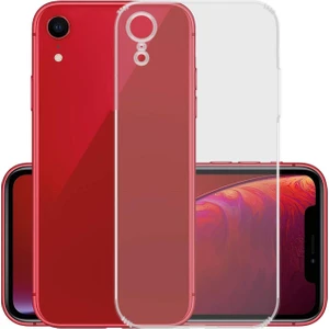 Caseart Apple iPhone Xr ile Uyumlu Kapak Kamera Korumalı Şarj Yeri Tıpalı Şeffaf Silikon Kılıf