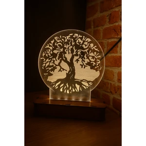 Yaşam Ağacı 3D Akrilik Gece Lambası