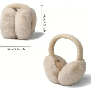 Earmuffs Kulak Isıtıcı Peluş Katlanabilir Kulaklık