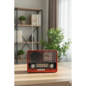 Blackbird Game Center Kbroad KTF-1647 Kahverengi Nostaljik Ahşap Görünümlü Fm Radyo | Usb/tf Kart Mp3 El Feneri