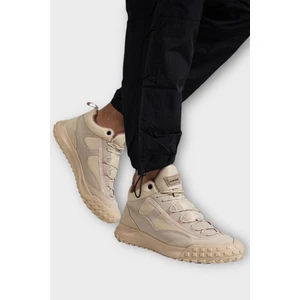 Deri Görünümlü Erkek Trekking & Outdoor Bot Ayakkabı Bej