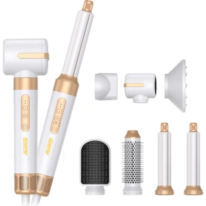 Always Teknoloji 7 Başlıklı Iyonik Saç Şekillendirici Saç Kurutma Fön Makinası 7in1 Multi Styler 110000 Rpm 1400W