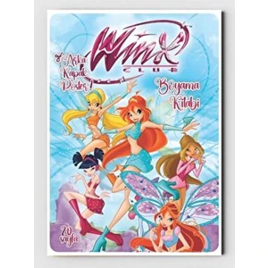 Winx Boyama Kitabı (20 Tam Sayfa), (Poster Hediyeli)