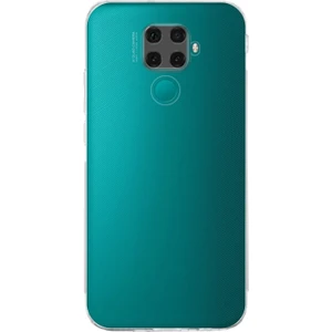 Caseart Huawei Mate 30 Lite ile Uyumlu Kapak Kamera Korumalı Şarj Yeri Tıpalı Şeffaf Silikon Kılıf