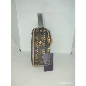 Kadın Genç Peluş Ayıcık Desenli Lüx El Omuz Çanta 20X20CM