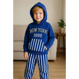 Nakış Detaylı Iki Iplik Kapüşonlu  Eşofman Takımı