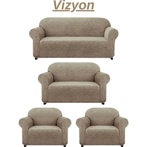 Arife Home 3+2+1+1dokuma Jakar Koltuk Örtüsü. Lastikli, Esnek, Yıkanabilir Koltuk, Kanepe, Çekyat Örtüsü/kılıfı